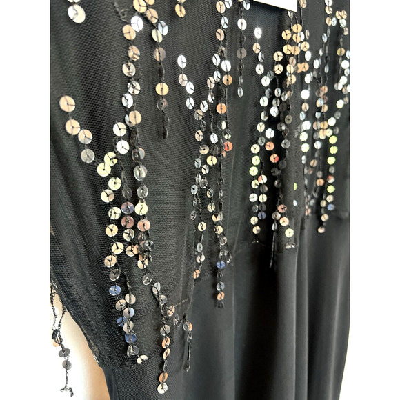 Made with Love Sheer Sequins Formal Maxi Dress Size XL Wedding Mother Bride NWT - Picture 7 of 16